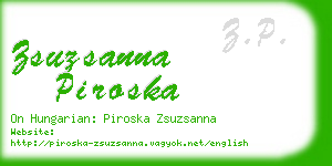 zsuzsanna piroska business card